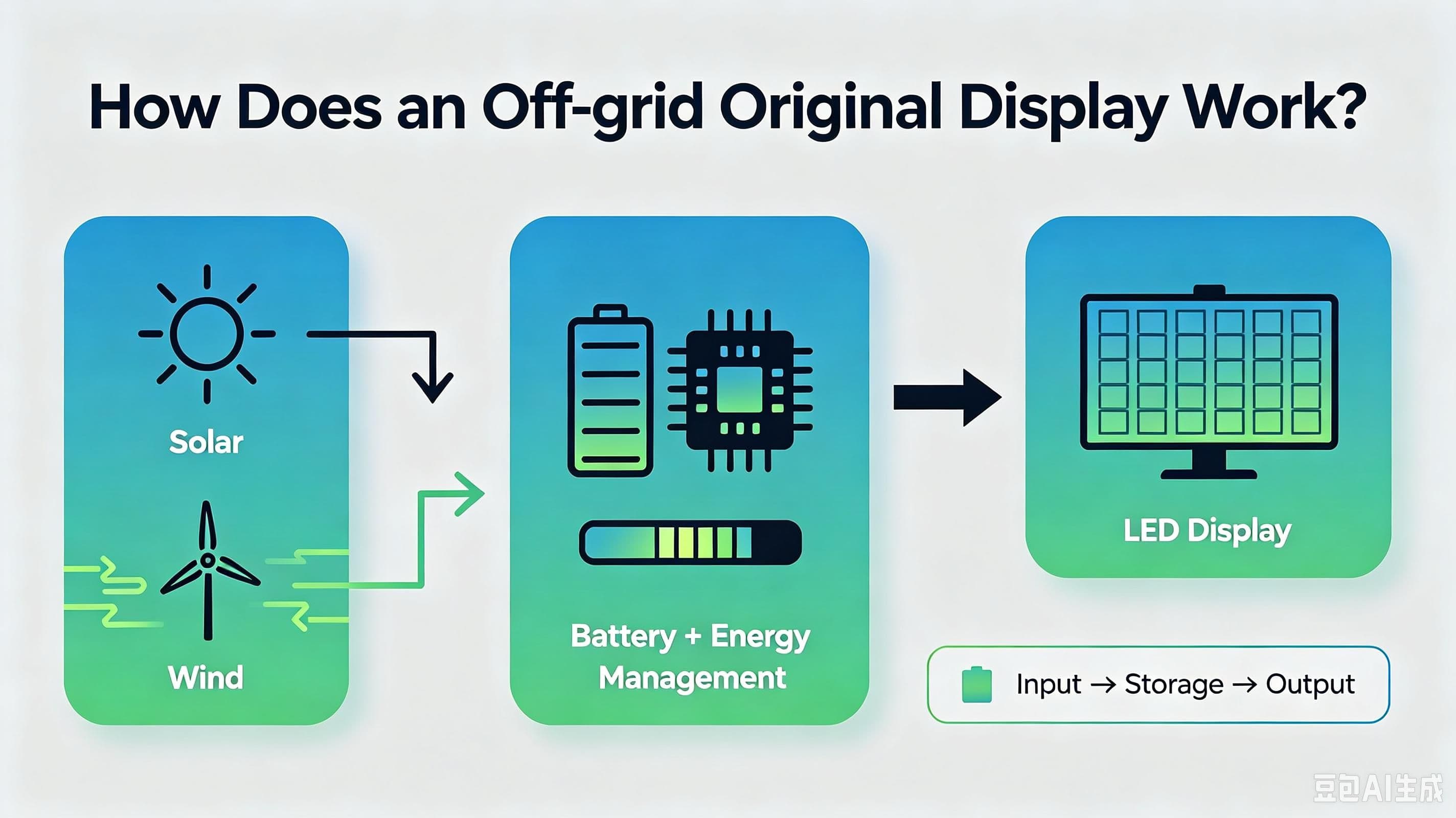 How Does Solar Power an LED Display?